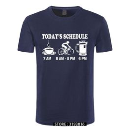 Mens T Shirts Funny Cycls TShirt Mountain Biking Schedule Tee 100% Cotton TShirts 220527