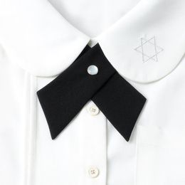 Bow Ties Cross Tie Fashion Student Uniform Necktie Korean Version British Male And Female Girls Shirt Accessories Pure Colour BowtieBow Fier2