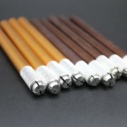 100 Pcs Aluminum Alloy Microblading Pen Pigment Permanent Makeup Manual Eyebrow Tattoo Pen Golden Brown