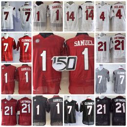 Ncaa College Football Deebo Jake Samuel Bentley Clowney Jadeveon Marcus Lattimore University Red White Jerseys 150th