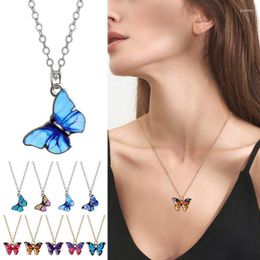 Chains Butterfly Necklace Pendant For Women Women's Personalised Vintage Chic Necklaces Birthday Gift Mom WifeChains Godl22