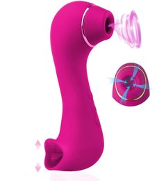 Clitoral Sucking Vibrator for Double Stimulation Clit Tongue G spot Massager Oral Nipple Vaginal sexy Toys Women & Couples