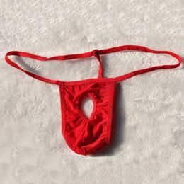 Mens Luxury Underwear Underpants Open Penis G-String T-back Thong Erotic Lingerie Men Sexy Hole O-ring Sex Man Brief Male Briefs Drawers Kecks 00XR