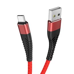 1m 2m USB Type C Cable For Samsung Galaxy S20 3A Fast Charging Cord USB C Cable For Huawei P40 Xiaomi Redmi Charger Long Wire