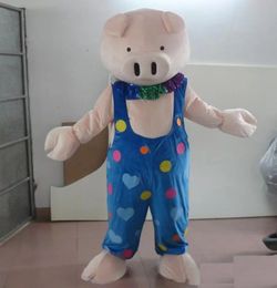 Animal Theme Pig Mascot Costume Halloween Christmas Fancy Party Cartoon Character Outfit Suit Adult Women Men Dress Carnival Unisex Adults