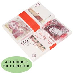 Movie Money Toys Uk Pounds GBP British 50 commemorative Prop Money Movies Play Fake Cash Casino Po Booth Props9961971BHQ5FMJK