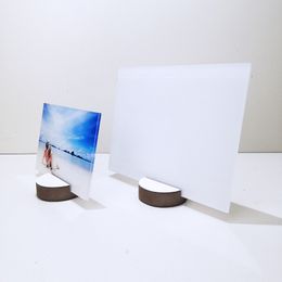 DIY Photo Frame Sublimation Blank Board 200*250*4mm 7inch 10inch Heat Transfer Acrylic Wooden Photos Frames Home Decoration