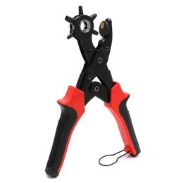 Belts 6 Sized Heavy Duty Leather Belt Eyelet Holes Punch Pliers Revolving Hand PunchesBelts