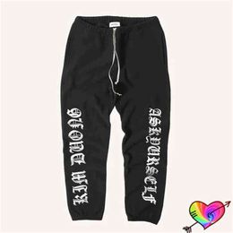 2022 Askyurself Gothic Pants Men Women Sanskrit Graphic Askyurself Pants Fleece Black ASK Sweatpants Trousers T220803