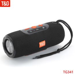 TG341 Portable Wireless Bluetooth Speaker Bass Subwoofer Waterproof Outdoor Speakers Boombox TF USB Stereo Loudspeaker PK Charge 3