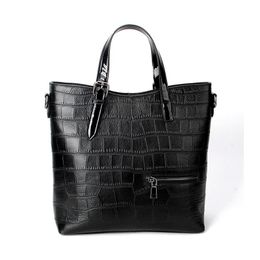 Evening Bags Crocodile Pattern Female Bag 2022 Women Leather Fashion First Layer Cowhide Wear Crossbody Shoulder HandbagEvening EveningEveni