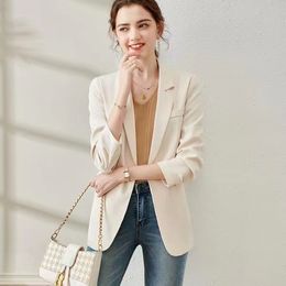 T606 Damenanzüge Blazer Tide Marke Hochwertige Retro-Modedesigner Weiße Modeserie Anzugjacke Slim Plus Size Damenbekleidung