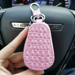 Universal Leather Key Case for Car Key Organizer Men & Women Keychain Waist Zipper Key Wallet Men Bag Car Accessories