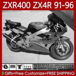 OEM Body For KAWASAKI NINJA ZXR 400 CC ZX-4R ZX4R 91-96 Bodywork 138No.149 ZX 4R 400CC ZXR400 91 92 93 94 95 96 ZXR-400 1991 1992 1993 1994 1995 1996 Fairing Kit Metal grey