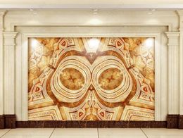 Custom 3D wallpaper mural bedroom living room marble art parquet abstract background wall