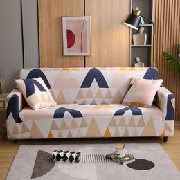 Chair Covers Nodic Style Geometry Plaid Sofa Cover Slipcovers Stretch For Living Room Elastic Couch CaseChair