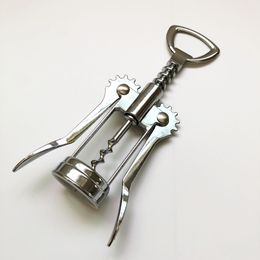 Wine Opener Stainless steel metal strong Pressure wing Corkscrew grape opener Kitchen Dining Bar accesssory DH203