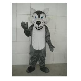 Mascot Costumes Plush Wolf Mascot Costumes Adult Size Fancy Dress New Style for halloween Birthdayschool team Christmas Carnival