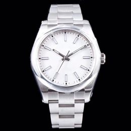 SW Men's watch oyster type constant motion 39mm m114200 white dial 904L scratch resistant Blue Crystal Stainless Steel 0024