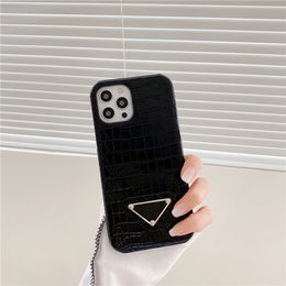 Designer Phone Case Classic Letter Fashion Crocodile Pattern Shockproof Phones Cases High Quality for Iphone 12 13 Pro Max 6 Colors