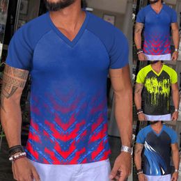 Men's T-Shirts Long Sleeve Summer Shirt Mens Spring Leisure Sports Colorblock Abstract Raglan Sleeves SleeveMen's