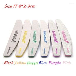 Nail Files 1Pc Sanding Buffer Washable Double Sided Pedicure Manicure Professional Care Tools 80/100/150/180/240/320 Prud22