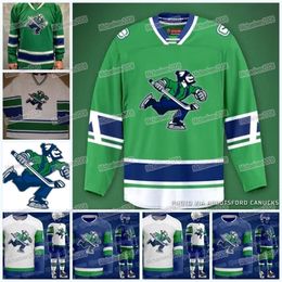 VipCeoMitNess Johnny Canuck AHL 2021 Custom Hockey Jersey Men Wome Youth Any Name Any Number embroidery Stitched