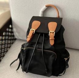 Women Luxury Top Designer Bag Fashion Nylon Backpack High Quality Unisex Travel Large Capacity Drawstring Solid Colour Leisure Classic Outdoor Handbag