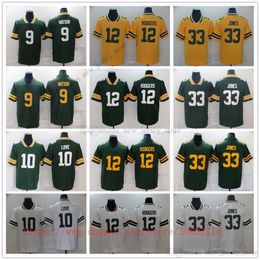 Movie College Football Wear Jerseys Stitched 33 AaronJones 12 AaronRodgers 10 JodanLove 9Watson Breathable Sport High Quality Man