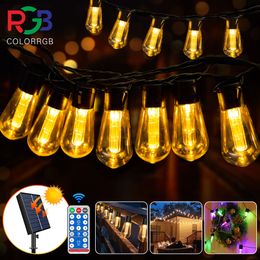 High brighter Solar String Lights 8M 20bulbs Shatterproof Waterproof Solar LED fairy lights outdoor garden