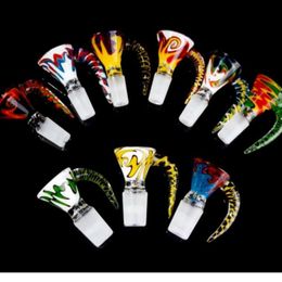 Wholesale New 14mm 18mm bowl Male Glass Bowls Coloured Smoking Bong Bowls Piece Smoking Accessories Unique Bowl For Tobacco Glass Water Pipes Bongs