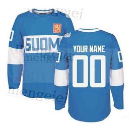 Thr Custom custom Finland Team Jersey 20 Sebastian Aho 29 Patrik Laine 35 Pekka Rinne 36 Jussi Jokinen 40 Tuukka Rask Hockey Jerseys