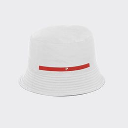 Luxury designer bucket hat golf seaside carnival travel sunshade street tide cap gentleman couple casual solid color caps holiday gift Qovi