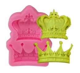 New Royal Crown Silicone Fandont Moulds Silica Gel Crowns Chocolate Molds Candy Mould Cake Decorating Tools Solid Color