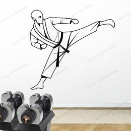 Wall Stickers Karate Decal Sticker Bedroom Design Mural Martial Decor Room Yw-57