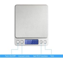 2000g/0.1g LCD Portable Mini Electronic Digital Scales Pocket Case Postal Kitchen Jewellery Weight Balance Digital Scale DH8888