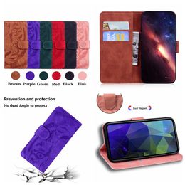 Tiger Leather Wallet Cases For Motorola G Stylus 4G 5G 2022 Edge 30 Pro G22 E32 Moto G52 G51 G71 Skin Feel Plain Retro PU ID Card Slot Holder Magnetic Fashion Flip Cover