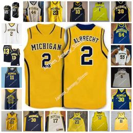 NCAA Stitch Michigan Wolverines Basketball Jersey ANGELO SMITH CHRISTIAN BLAKELY JACOB DENNER NOAH RENNARD IAN KENNEDY CASEY BUCKLEY JACK VAN REMORTEL RYAN ZIMMER