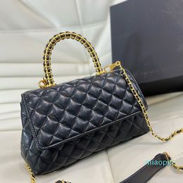 22Ss W Women Luxury Designer Classic Flap Top Handle Tote Bag Gold Metal Hardware Chain Strap Crossbody Shoulder Multi Pochette Crossbody