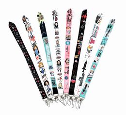 10pcs Cartoon Doctors nurse Neck Strap Lanyards Badge Holder Rope Pendant Key Chain Accessorie New Design boy girl Gifts Small Wholesale 2022