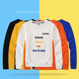 Men s Fashion Long Sleeve Casual Sweatshirts Custom Print HD P o Letters For Couples Women Pullover Tops Warm Coat 220713