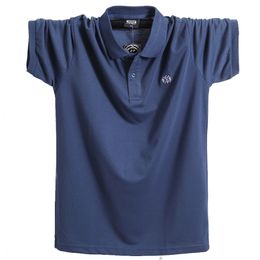 Summer Men Polo Shirt Brand Clothing Pure Cotton Men Business Casual Male Polo Shirt Short Sleeve Breathable Soft Polo Shirt 5XL 220408