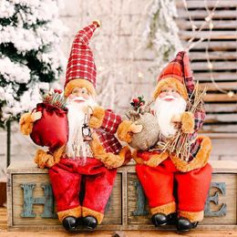 Santa Claus Dolls Merry Christmas Decorations for Home Christmas Gifts for Kids Xmas Navidad Natal Kerst Decor Year 201203