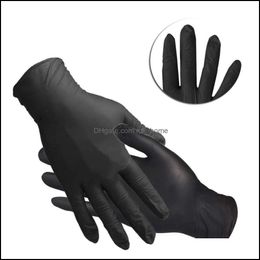 100Pcs/50 Pairs Blue/Black Home Disposable Hair Coloring Latex Gloves Cooking House Cleaning Tattoo Glove Tools Drop Delivery 2021 Kitchen S