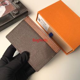 2022 Fashion luxurys designers Mens Womens Unisex Pocket Mini Credit Card Holder Bag Classic Coin Purses Zipper Wallets with box