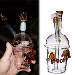 8.7inchs Hookahs Heady Rigs glass water bongs 14mm dome nail beaker bong glass pipe grinder smoking water pipe oil rig