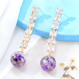 Dangle & Chandelier GODKI Famous Fireworks Ball Earrings For Women Wedding Cubic Zircon Fashion Engagement Party Jewellery Pendientes Mujer Mo