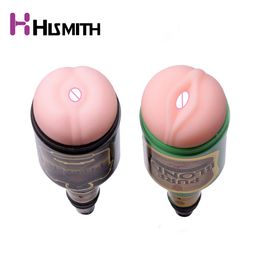 Double Color sexy machine attachments Male Masturbator Cup Realistic Anal Vaginal Adult toys for men products