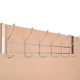 Hooks & Rails Stainless Steel Over The Door Hanger Coat Hat Clothes Bag Storage Hanging Rack Holder Household RackHooks