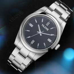41mm Fashion Casual Men's Business Style Dress Watch Model Matching Ring Bracelet Automatic Dating Clock Mechanical Movement All Stainless Steel Wristwatch